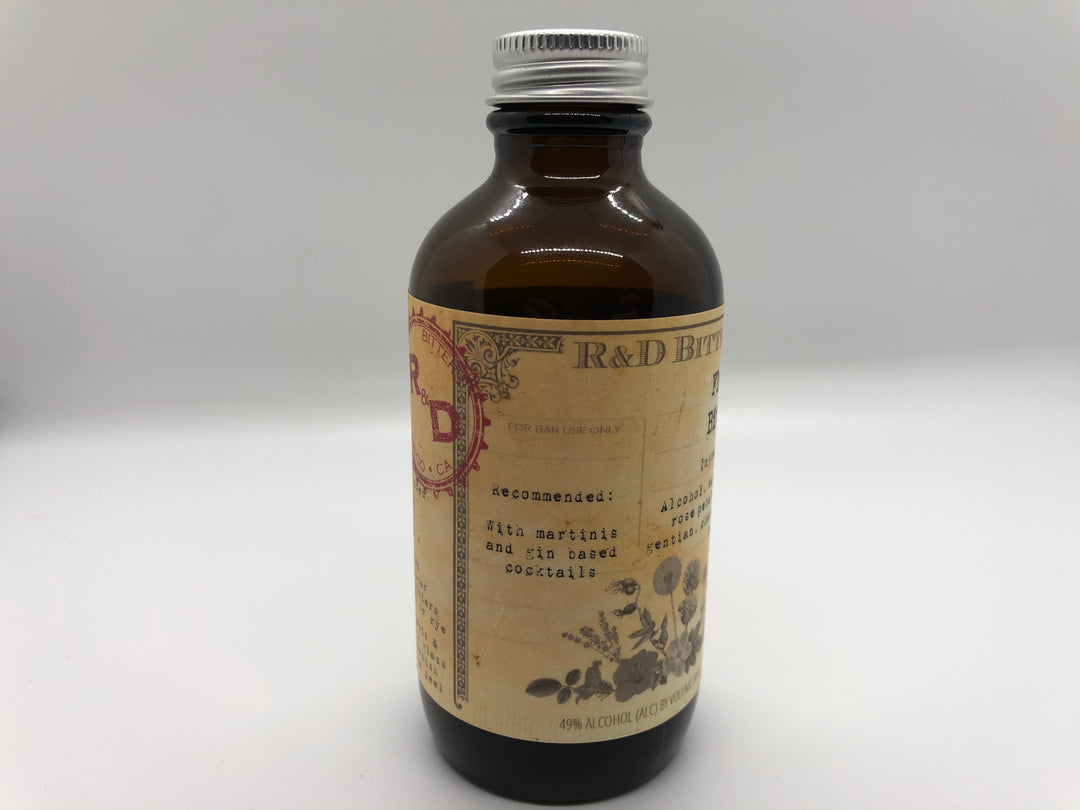 Rose Bitters Floral Bitters by R&D Bitters Co – Henebery Spirits, Inc.
